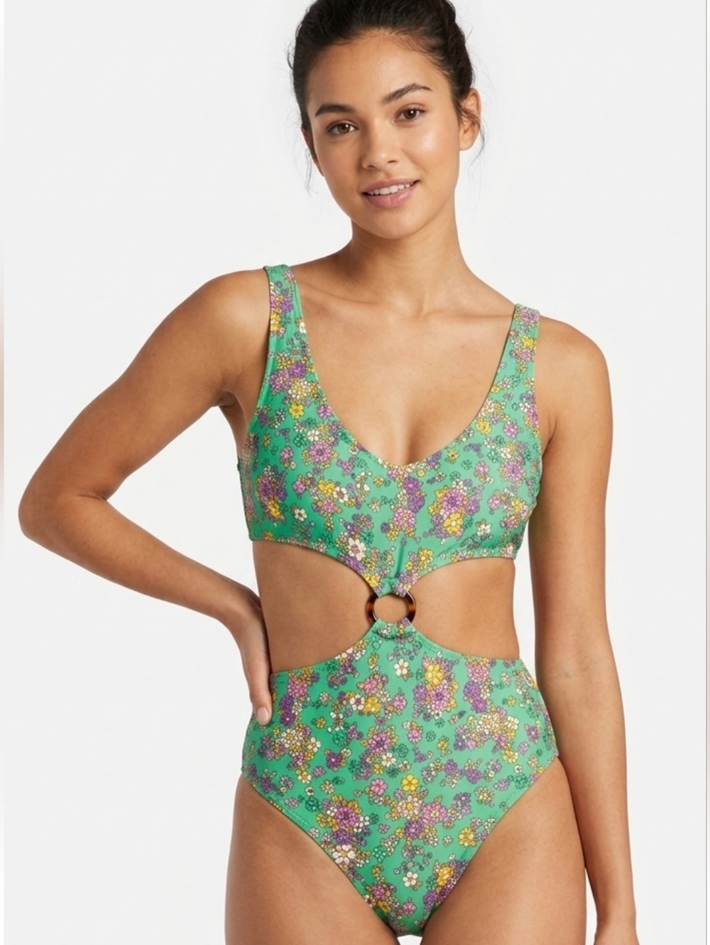Urban Outfitters Out From Under Botanicals Tankini In Green Floral Size Large